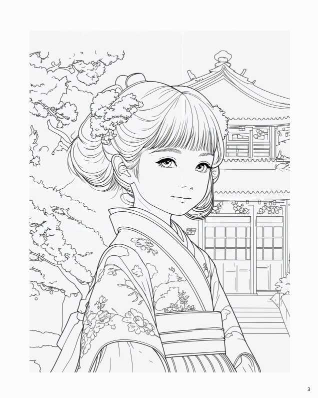 Розмальовка " Японія" - Зображення 2
