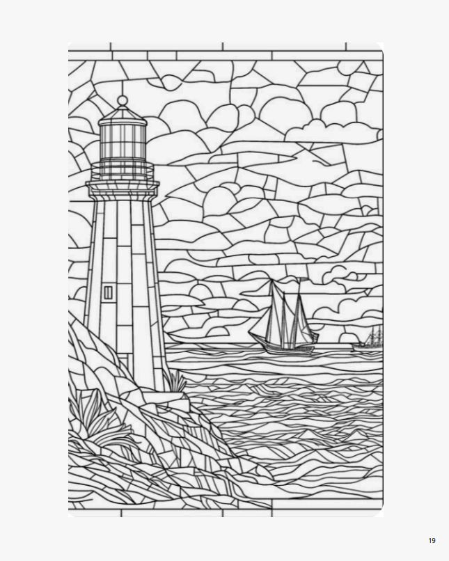 Розмальовка "Вітражі" - Зображення 4