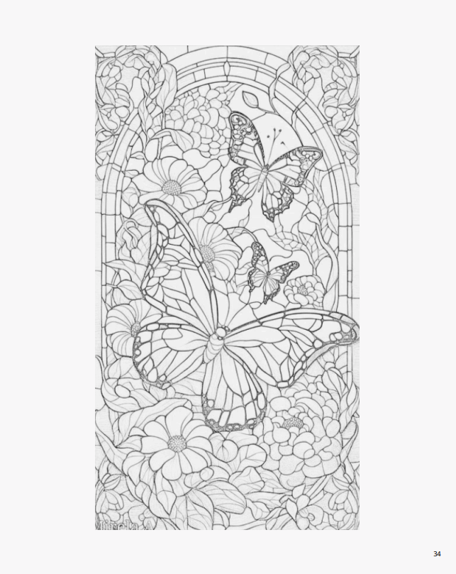 Розмальовка "Вітражі" - Зображення 5