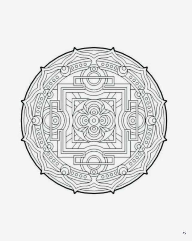 Розмальовка "Мандали. Антистрес". 97 сторінок - Зображення 3