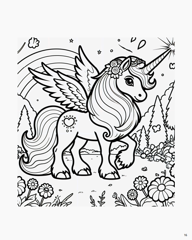 Розмальовка "Світ фентезі" (ельфи, дракони, єдинороги) 61 сторінка. - Зображення 3