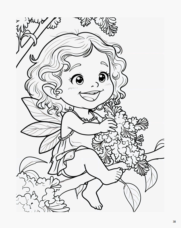 Розмальовка "Світ фентезі" (ельфи, дракони, єдинороги) 61 сторінка. - Зображення 5