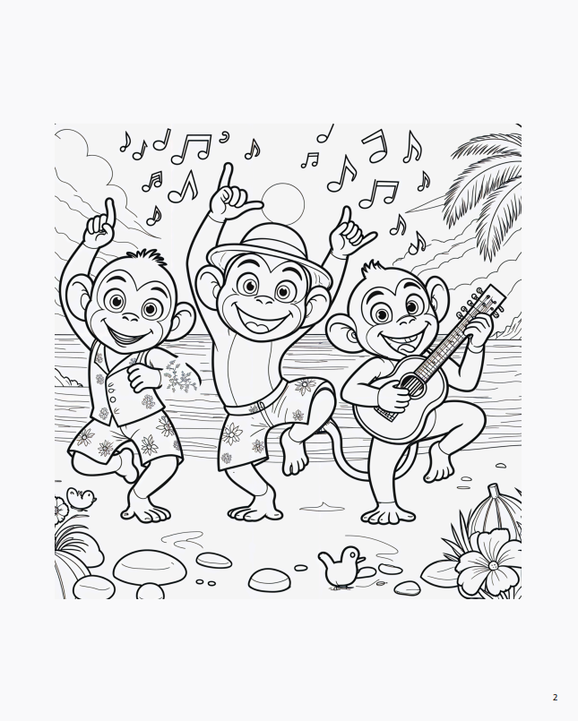 Розмальовка " Море, море, шум прибою" 42 сторінки. - Зображення 2