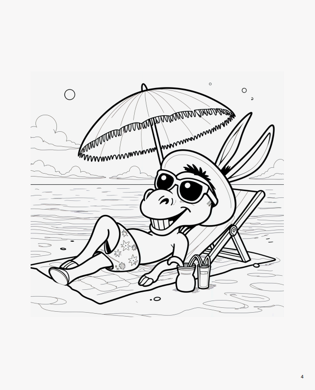 Розмальовка " Море, море, шум прибою" 42 сторінки. - Зображення 3