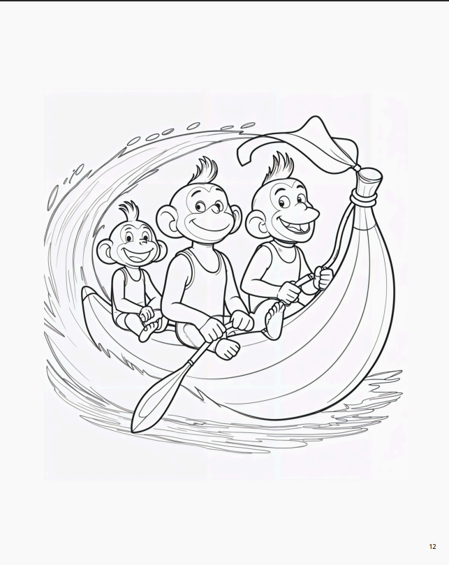 Розмальовка " Море, море, шум прибою" 42 сторінки. - Зображення 4