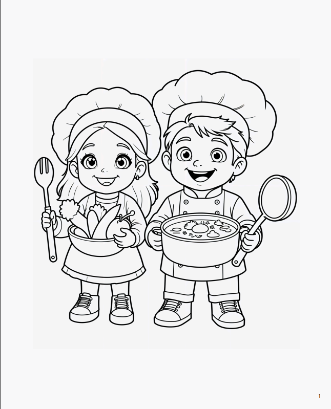 Розмальовка "Готуємо український борщ" 13 сторінок. - Зображення 2