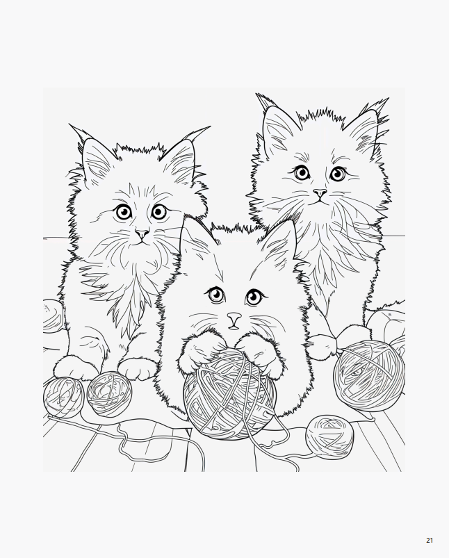 Розмальовка для дорослих “Кото Терапія” — 50 сторінок - Зображення 5